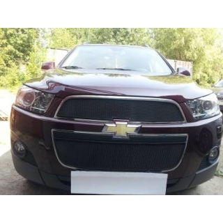 Защитная сетка на решетку радиатора черная CHEVROLET Captiva