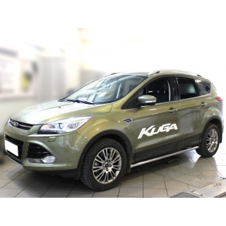 Пороги труба d53 мм из нержавеющей стали FORD Kuga (Форд Куга)