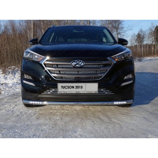 Решетка радиатора из нержавеющей стали d12 мм HYUNDAI Tucson с 2015 года