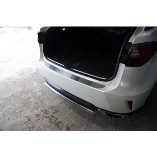 Накладка на задний бампер (лист шлифованный) Lexus RX 200t / 350 / 450h (Лексус RX 200t / 350 / 450h) с 2015 года