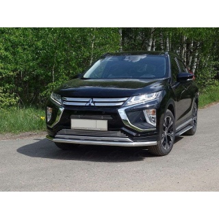 Защита переднего бампера d60 мм MITSUBISHI Eclipse Cross (Митсубиши Эклипс Кросс)