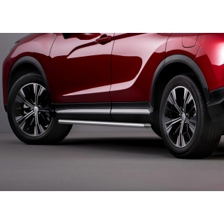 Пороги труба из нержавеющей стали d42 мм MITSUBISHI Eclipse Cross (Митсубиши Эклипс Кросс)