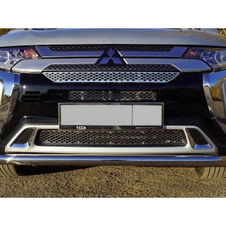 Решетка радиатора верхняя (лист, 2 шт) MITSUBISHI Outlander III (Митсубиши Аутлендер) с 2018 года выпуска