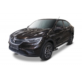 Пороги алюминиевые SILVER RENAULT Arkana (Рено Аркана) с 2019 года