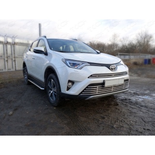 Решетка радиатора нижняя (без круиз-контроля) d16 мм TOYOTA Rav-4 (Тойота Рав 4) с 2015 года