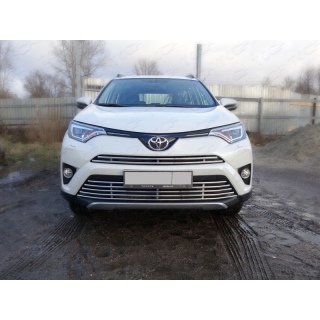 Решетка радиатора верхняя d16 мм TOYOTA Rav-4 (Тойота Рав 4) с 2015 года