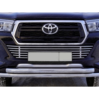 Решетка радиатора нижняя d12 мм TOYOTA Hilux (Тойота Хайлюкс) с 2018 года