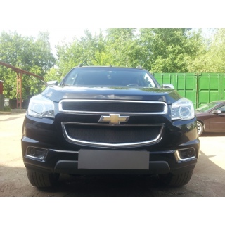 Защитная сетка на решетку радиатора черная CHEVROLET Trailblazer