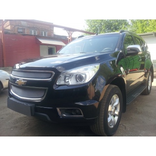 Защитная сетка на решетку радиатора хромированная CHEVROLET Trailblazer