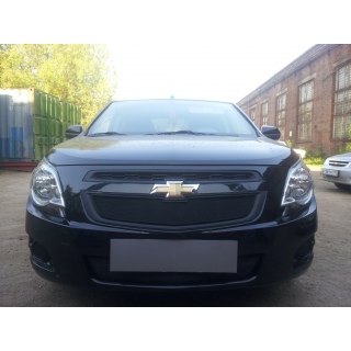 Защитная сетка на решетку радиатора черная нижняя CHEVROLET Cobalt