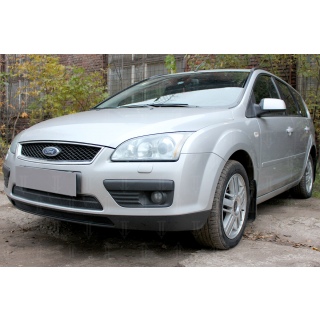 Решетка радиатора черная (2 части) FORD Focus II