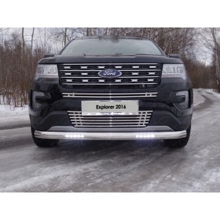 Решетка радиатора верхняя d16 мм FORD Explorer с 2016 года