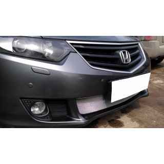 Защитная сетка на решетку радиатора хромированная HONDA Accord VIII с 2008 года