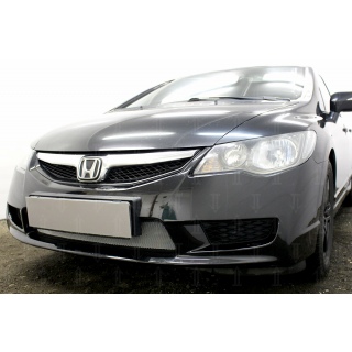 Защитная сетка н решетку радиатора (хромированная) HONDA Civic 4D VIII рестайлинг с 2008 года