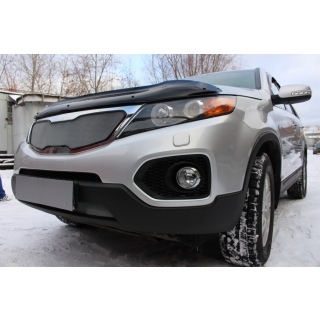 Решетка радиатора хромированная (верх) KIA Sorento (КИА Соренто) с 2009 по 2012 год выпуска