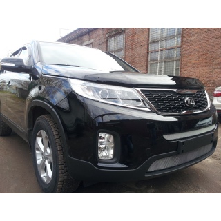 Решетка радиатора хромированная (середина) KIA Sorento (КИА Соренто) с 2012 года выпуска