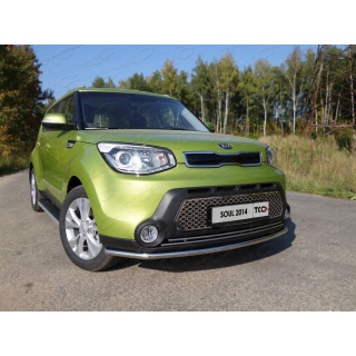 Решетка радиатора лист (овал) KIA Soul (КИА Сол) с 2014 по 2016 год выпуска