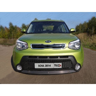 Решетка радиатора нижняя d16 мм KIA Soul (КИА Сол) с 2014 по 2016 год выпуска