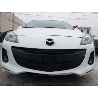 Защита радиатора черная MAZDA 3 (Мазда 3) с 2011 по 2013 год