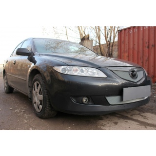 Защита радиатора хромированная (низ) MAZDA 6 (Мазда 6) с 2002 по 2005 год выпуска