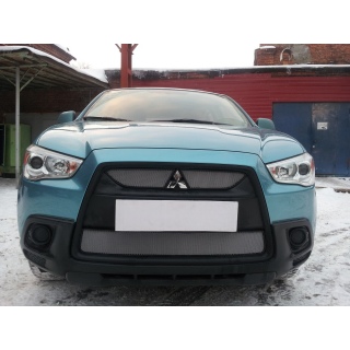 Решетка радиатора хромированная (3 части) MITSUBISHI ASX (Митсубиши АСХ) с 2010 по 2013 год выпуска