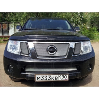 Решетка радиатора хромированная (верх-3 части) Nissan Pathfinder (NAVARA) 2011-2012 Nissan Pathfinder (NAVARA) 2012-2014