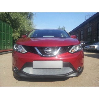 Решетка радиатора хромированная NISSAN Qashqai (Ниссан Кашкай) с 2014 года 