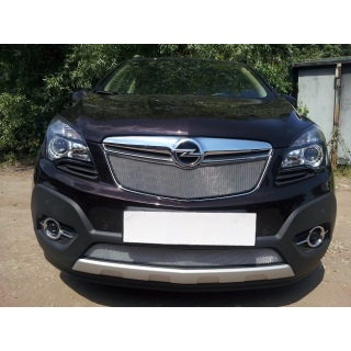 Решетка радиатора хромированная (верх) Opel Mokka (Опель Мокка) с 2012 года выпуска