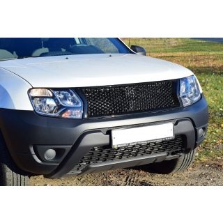 Решетка радиатора из ABS-пластика Renault Duster (Рено Дастер) с 2012 года выпуска