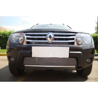 Защитная сетка на решетку радиатора хромированная RENAULT Duster (Рено Дастер) с 2011 года выпуска