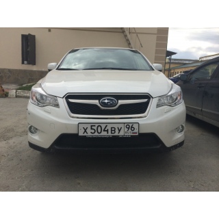 Защитная сетка на решетку радиатора черная Subaru XV (Субару XV) с 2012 года