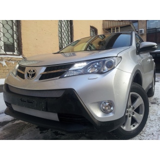 Решетка радиатора хромированная (низ) TOYOTA Rav-4 (Тойота Рав-4) с 2013 года (Комфорт, Элеганс, Престиж) 