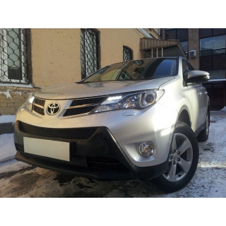 Решетка радиатора черная (низ) TOYOTA Rav-4 (Тойота Рав-4) с 2013 года (Комфорт, Элеганс, Престиж)