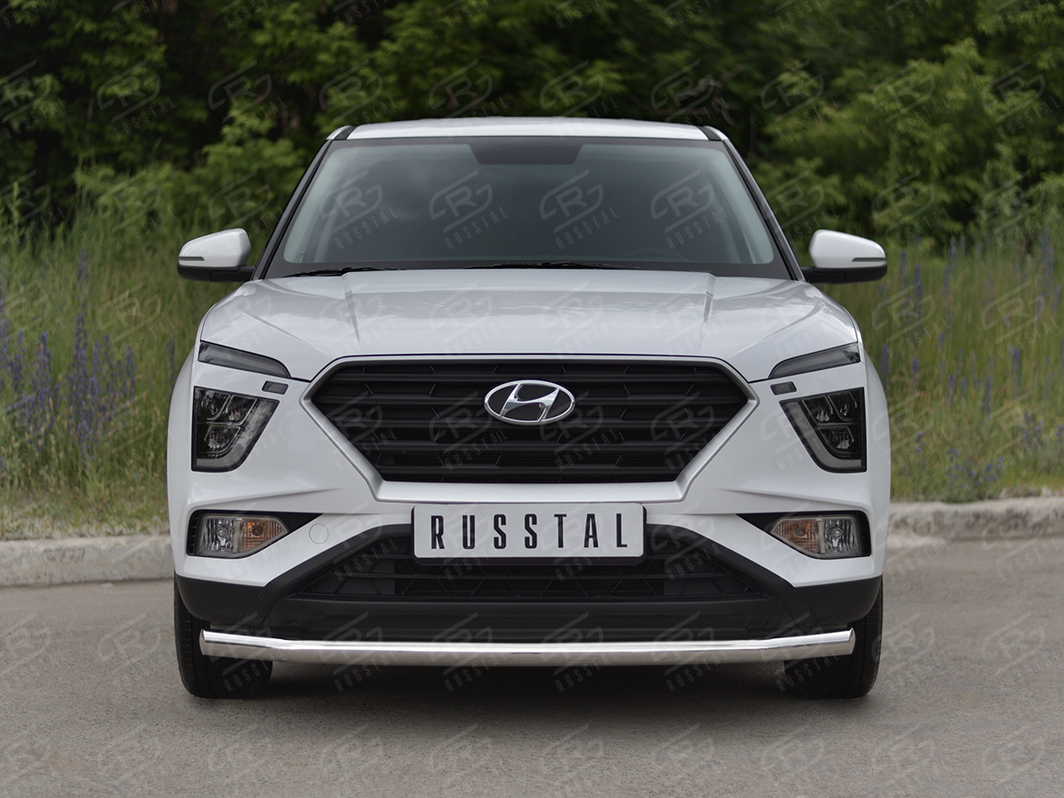 Защита переднего бампера Hyundai Creta с 2021 года выпуска