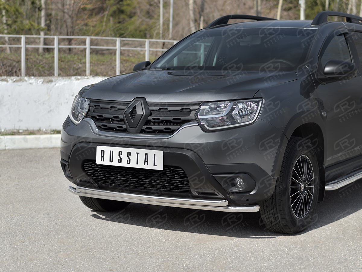 Защита переднего бампера RENAULT Duster (Рено Дастер) с 2021 года